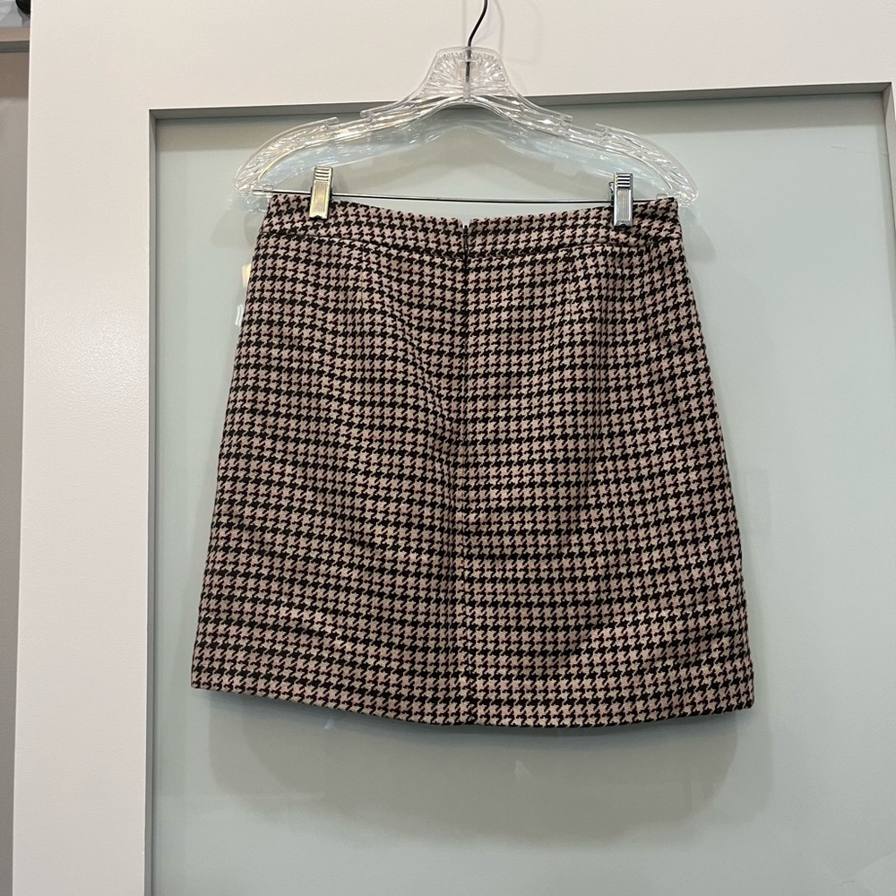 Loft Tweet brown and Nude Mini Skirt, Size 4 - Picture 2 of 4